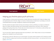 Tablet Screenshot of fridayproperties.net